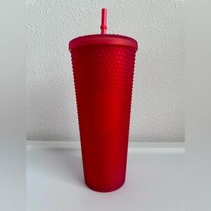 Red Studded Starbucks Cup